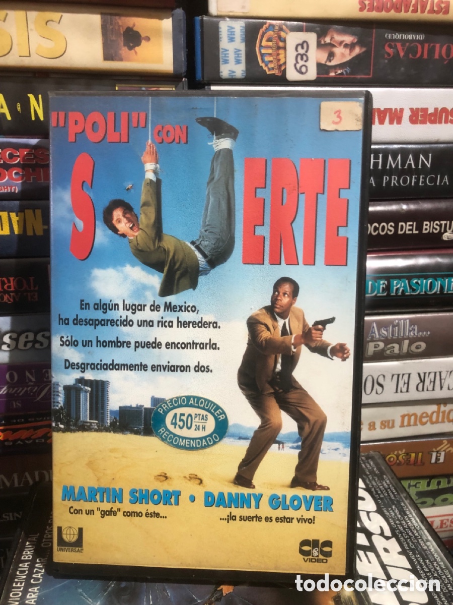 Cine: VHS V&Iacute;DEO CLUB UN POLI CON SUERTE