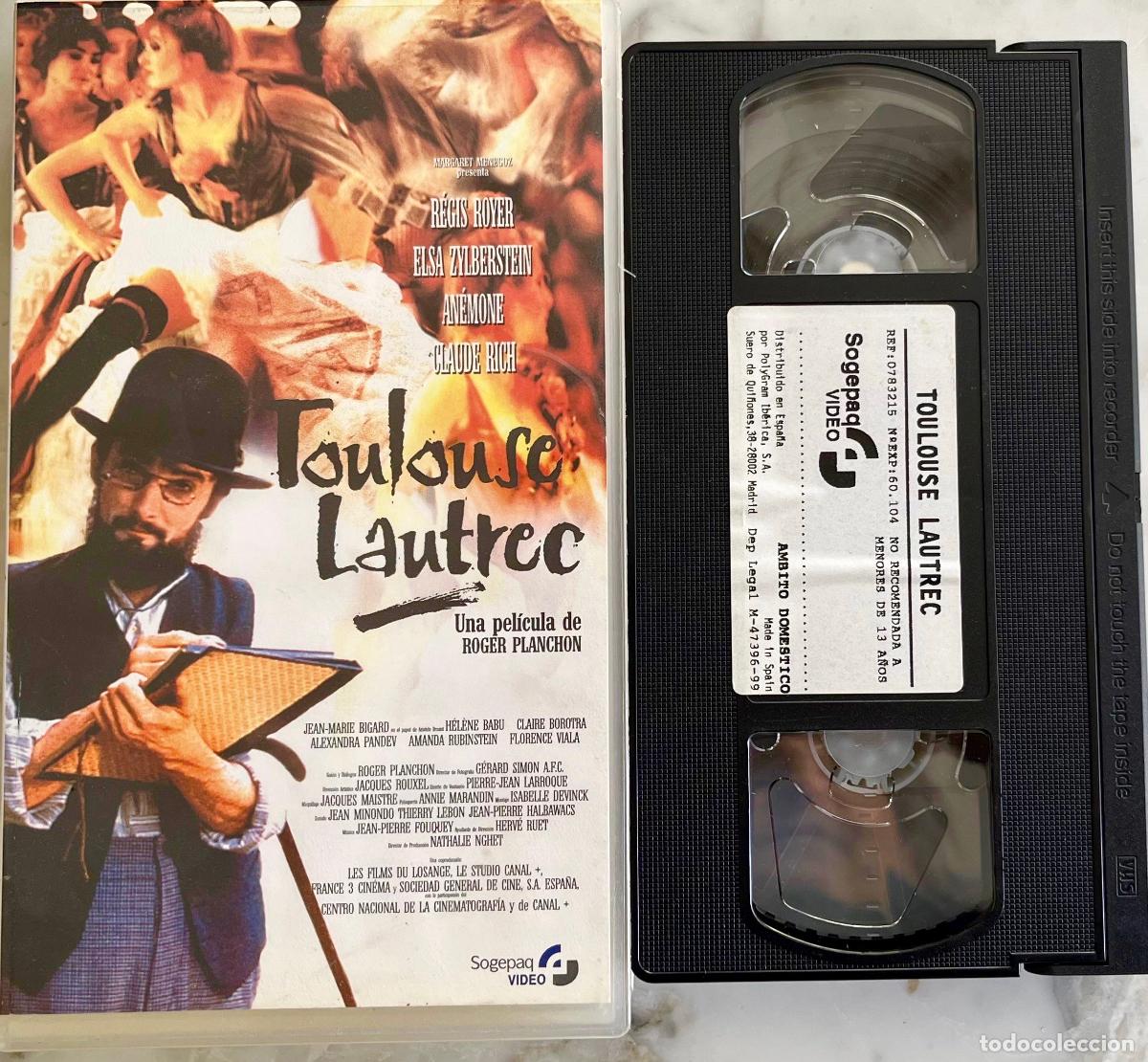 Cine: TOULOUSE LAUTREC. ROGER PLANCHON. JEAN-MARIE BIGARD. VHS