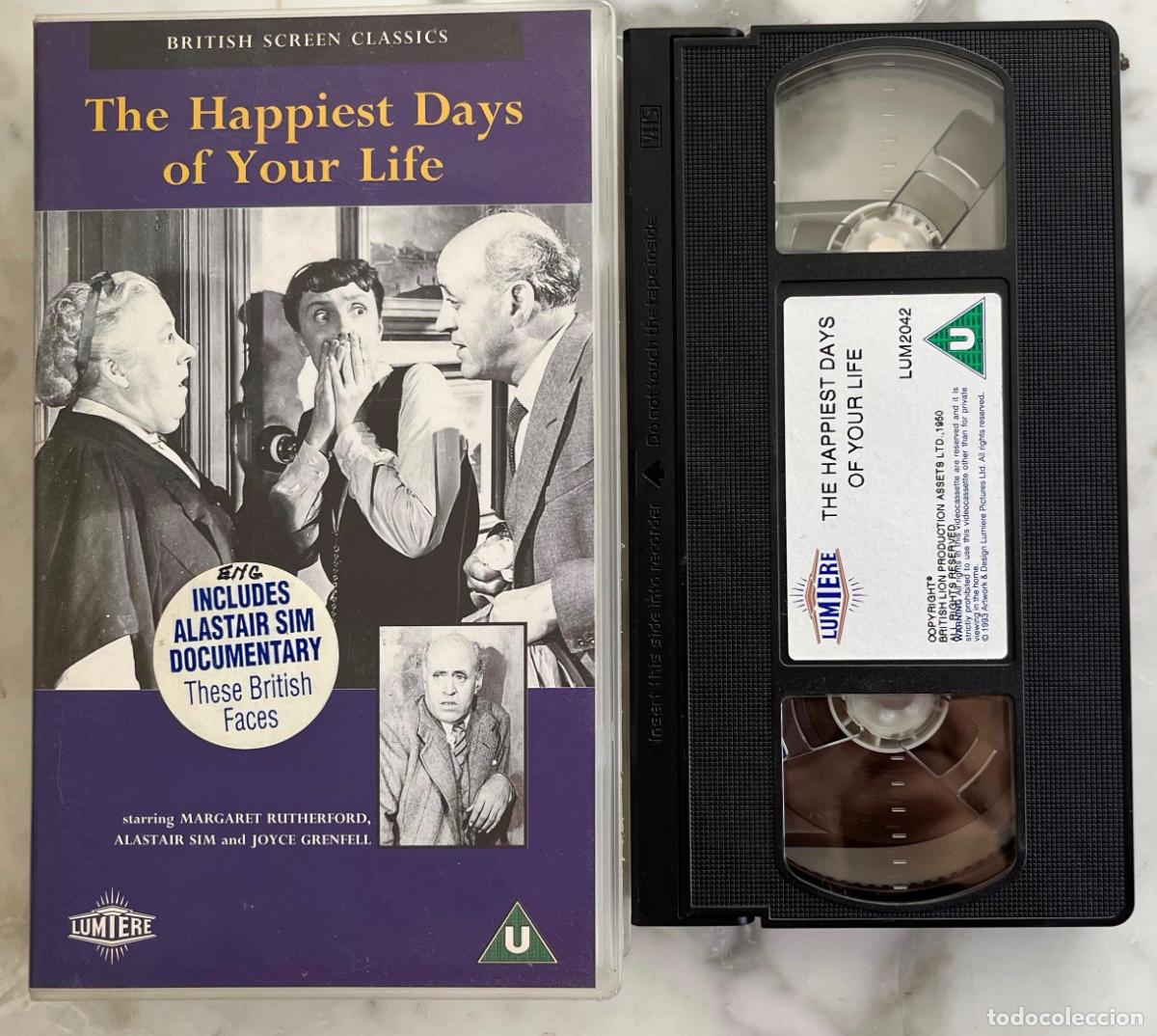 Cine: THE HAPPIEST DAYS OF YOUR LIFE. MARGARET RUTHERFORD. ALASTAIR SIM. F. LAUNDER. VHS + DOCUMENTAL