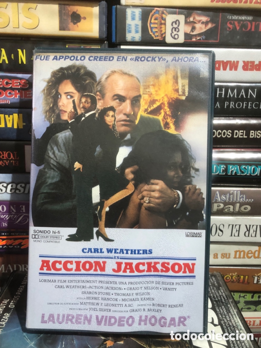 Cine: VHS V&Iacute;DEO CLUB ACCI&Oacute;N JACKSON