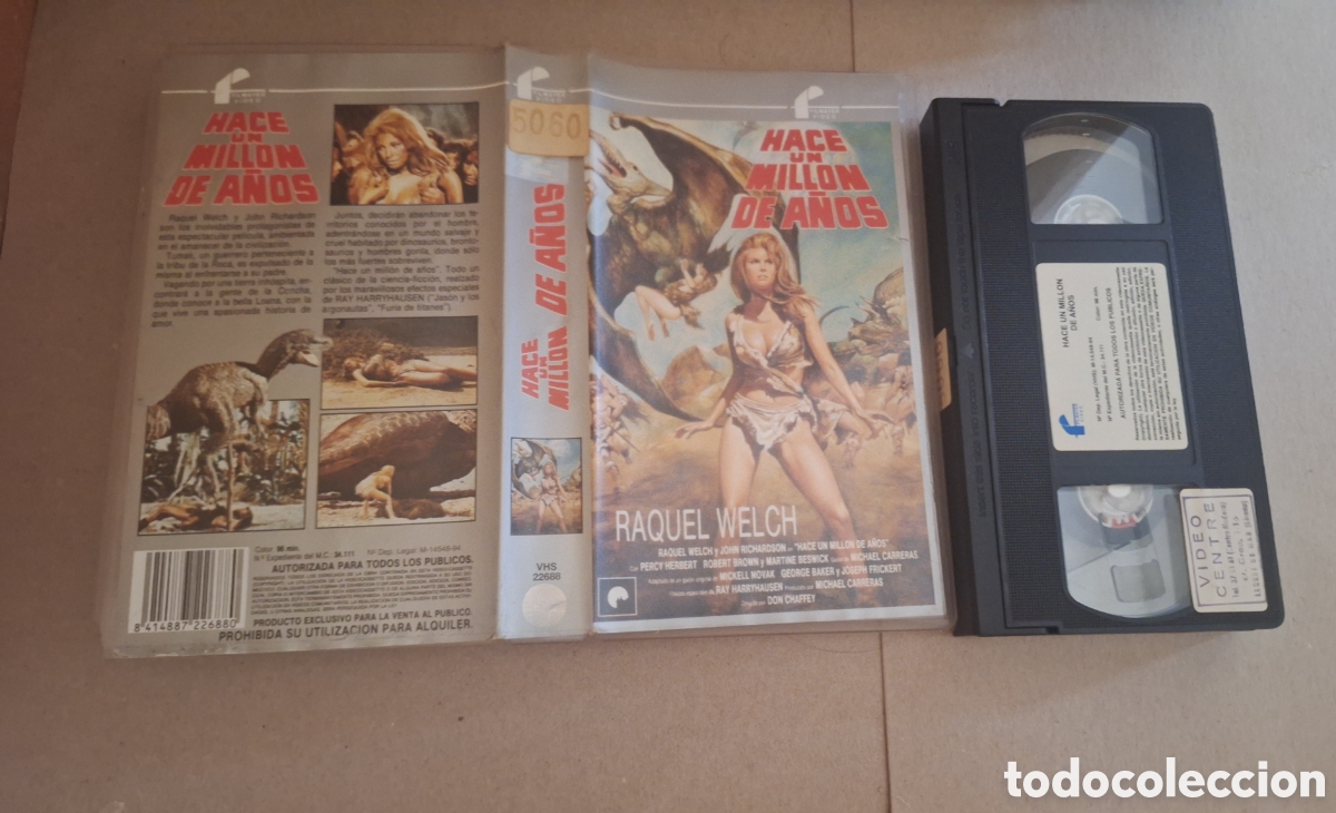Cine: Hace un Millon de A&ntilde;os VHS Rachel.Welch
