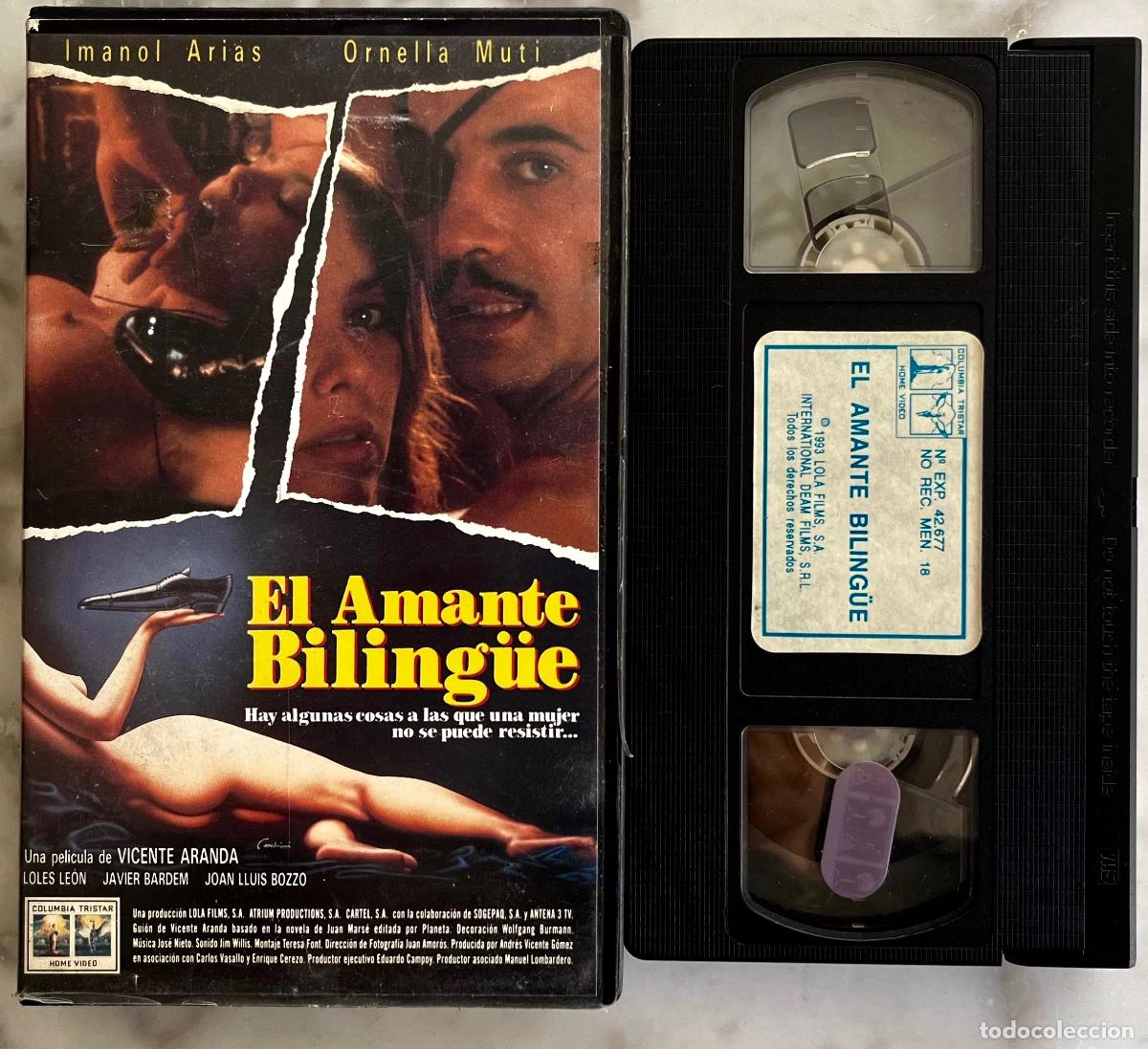 Cine: EL AMANTE BILING&Uuml;E. IMANOL ARIAS. ORNELLA MUTI. VICENTE ARANDA. VHS