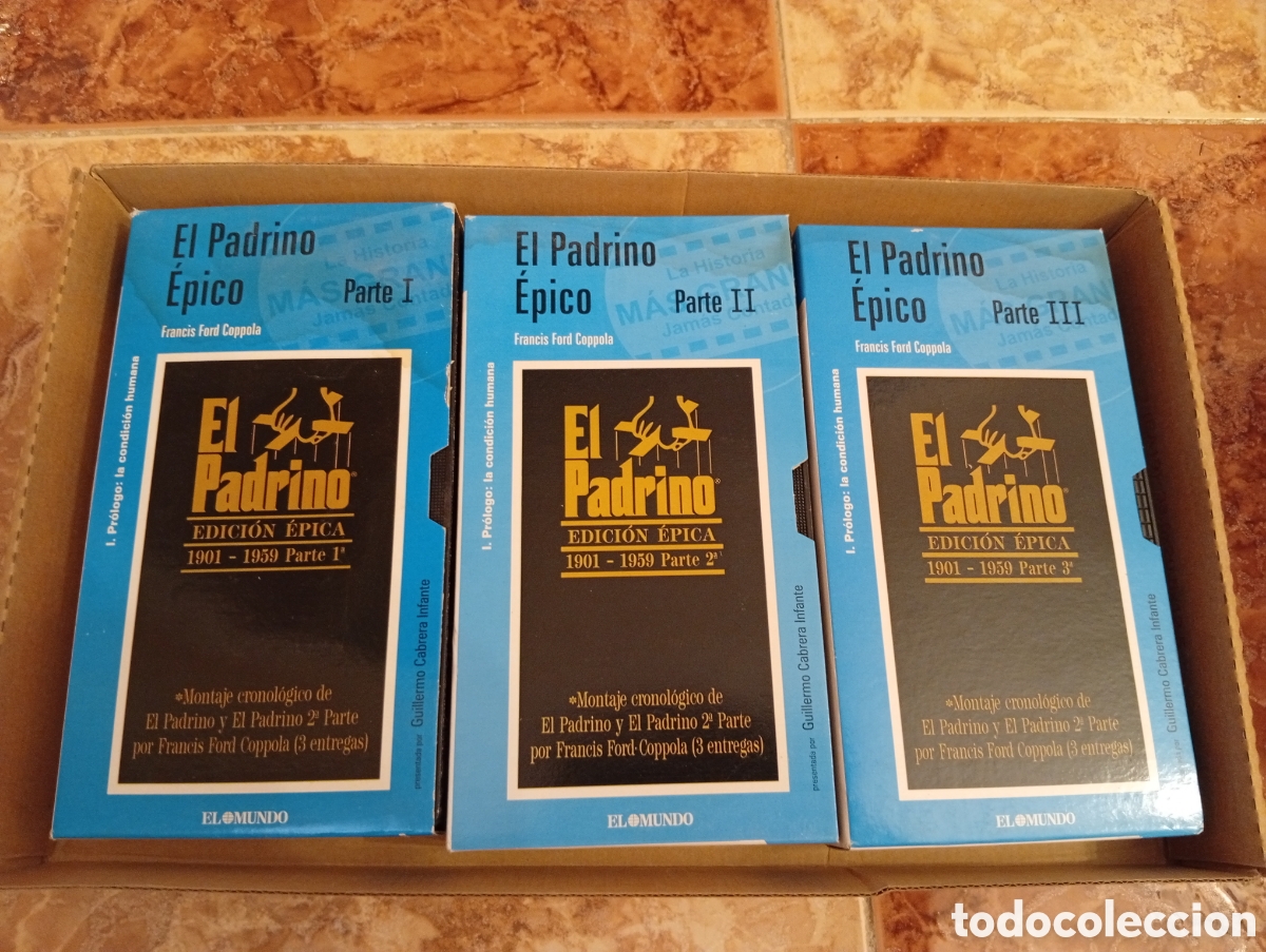 Cine: El padrino vhs trilog&iacute;a carton