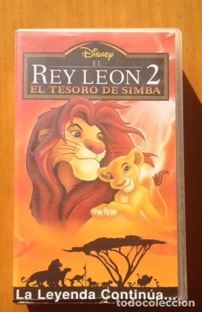 Cine: PEL&Iacute;CULA EL REY LE&Oacute;N 1 Y 2 VHS - Foto 2