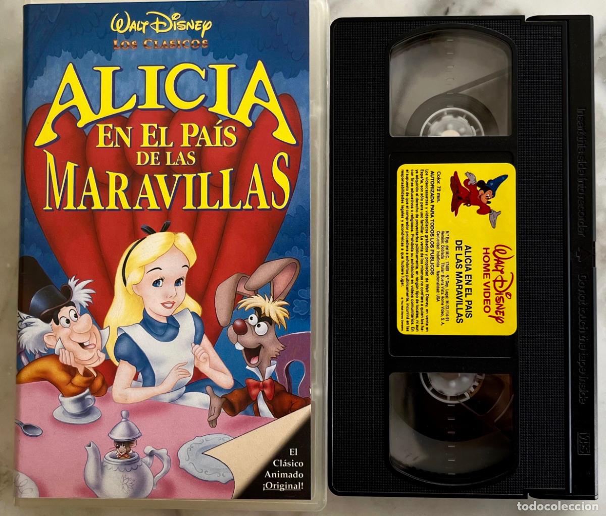 Cine: ALICIA EN EL PAIS DE LAS MARAVILLAS.WALT DISNEY. EL CLASICO ANIMADO ORIGINAL. VHS
