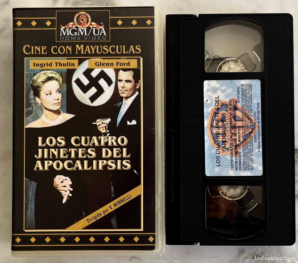 Cine: LOS CUATRO JINETES DEL APOCALIPSIS. INGRID THULIN. GLENN FORD. V. MINNELLI. VHS
