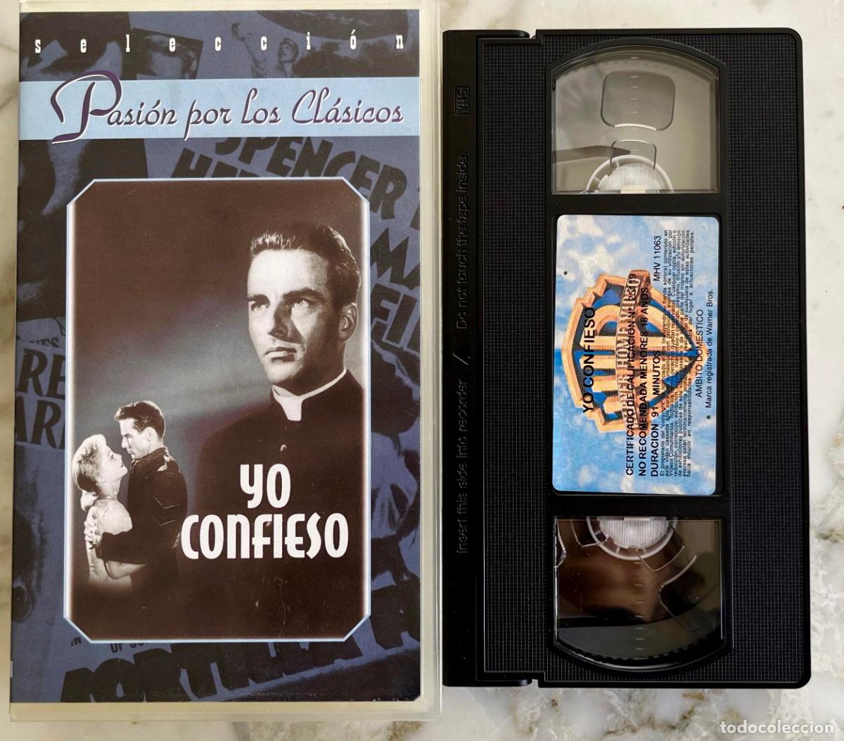 Cine: YO CONFIESO. ALFRED HITCHCOCK, MONTGOMERY CLIFT. KARL MALDEN. VHS