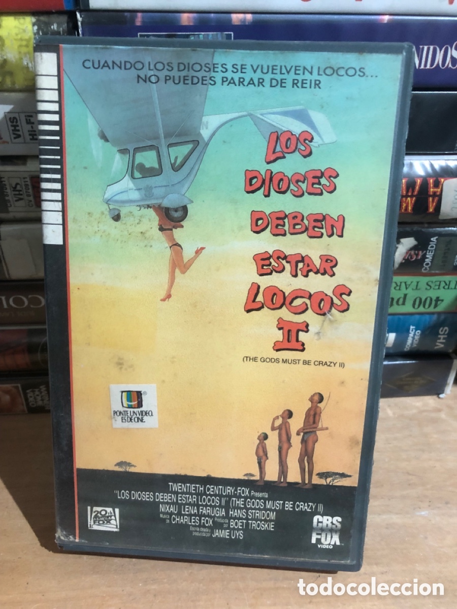 Cine: VHS V&Iacute;DEO CLUB LOS DIOSES DEBEN DE ESTAR LOCOS 2
