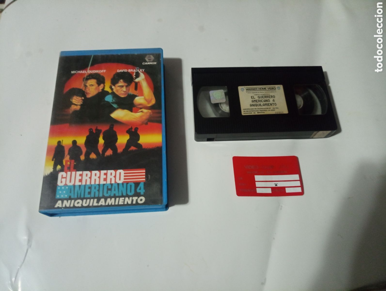 Cine: VHS el guerrero americano 4 aniquilamiento