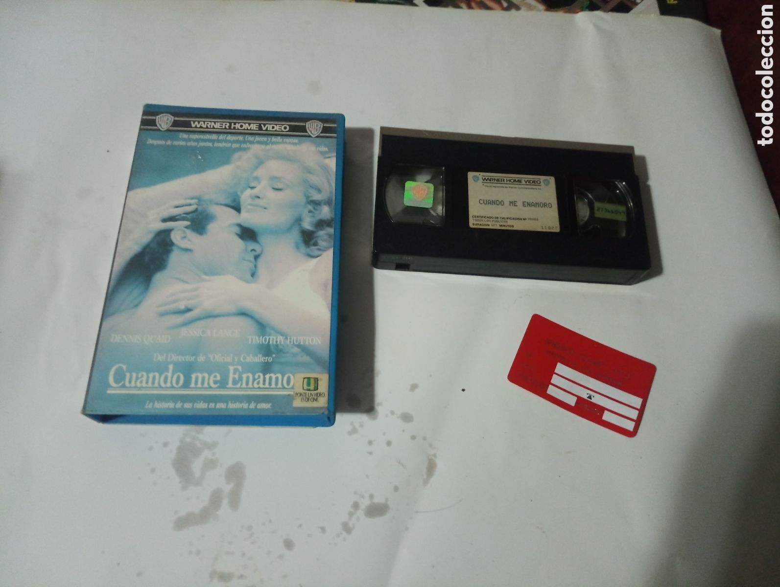 Cine: VHS CUANDO ME ENAMORO CON DENNIS QUAID Y JESSICA LANGE
