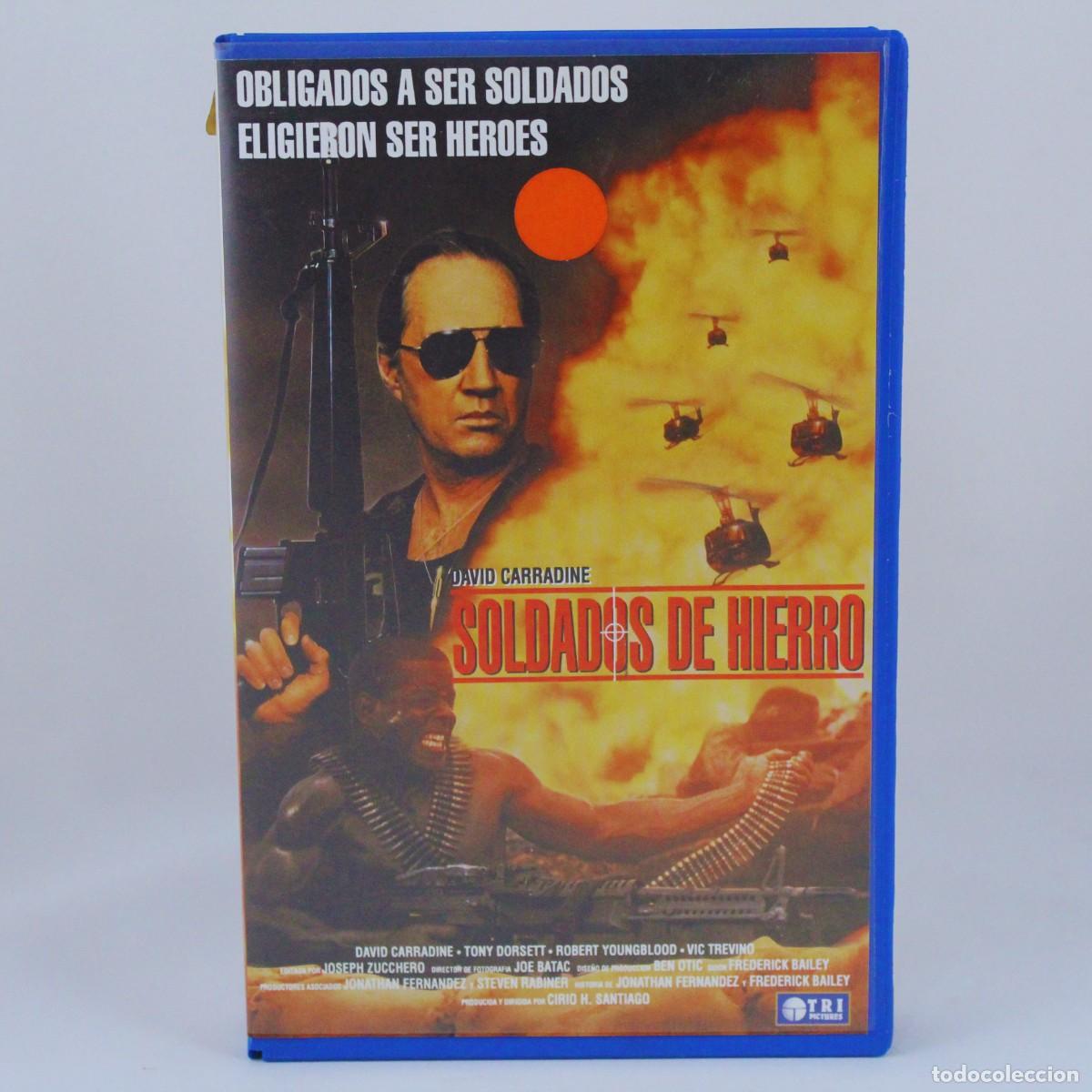 Cine: VHS Soldados de Hierro David Carradine Acci&oacute;n B&eacute;lica PAL Castellano 1993