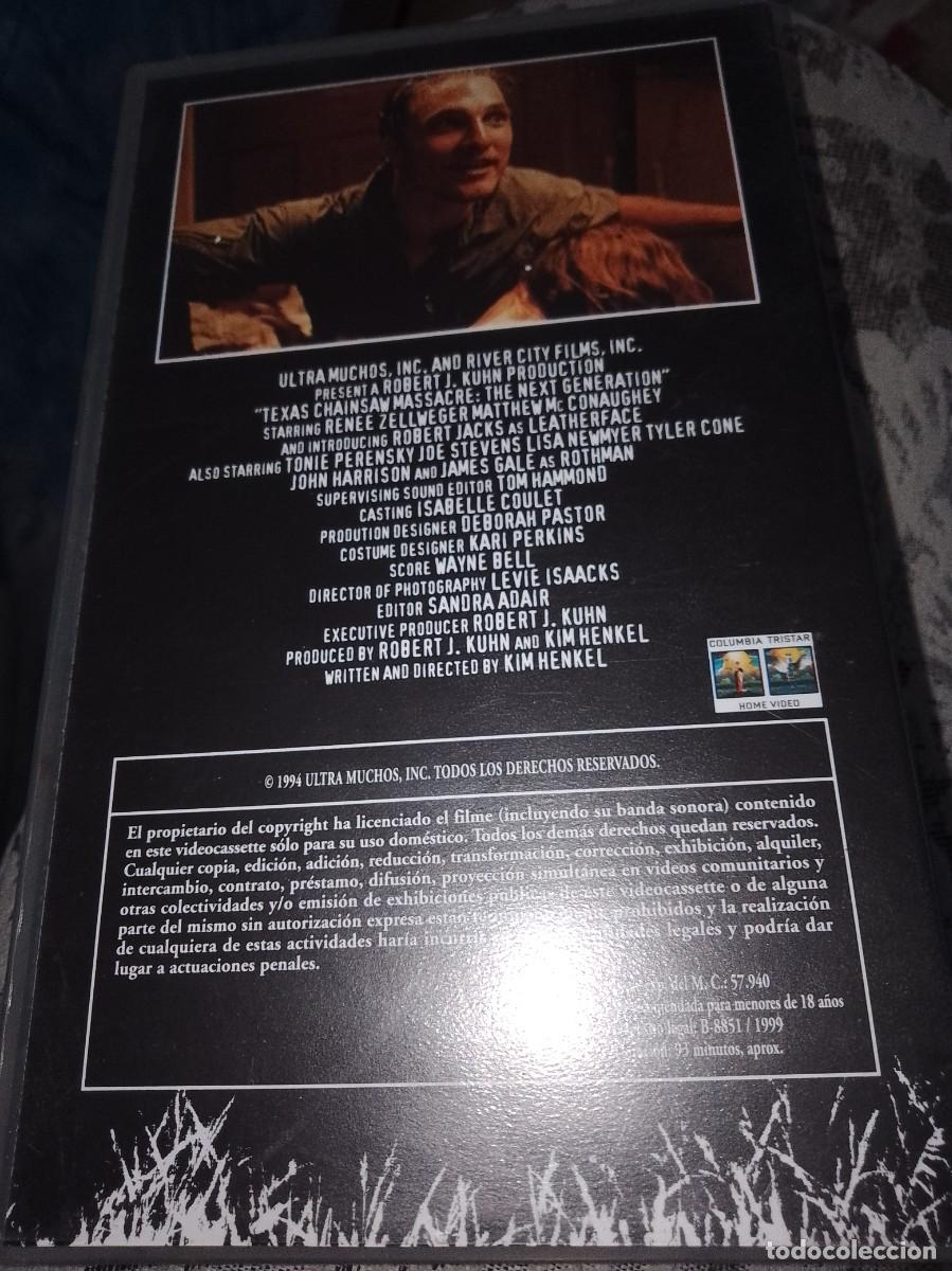 Cine: La matanza de Texas vhs - Foto 2