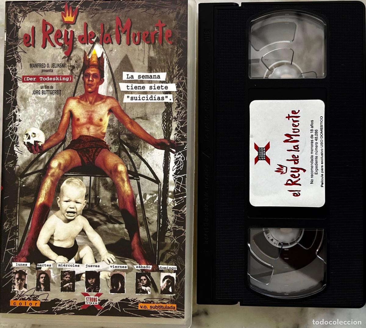 Cine: EL REY DE LA MUERTE. DES TODESKING. LA SEMANA TIENE 7 SUICIDAS. JORG BUTTEGEREIT. VHS ESPA&Ntilde;A