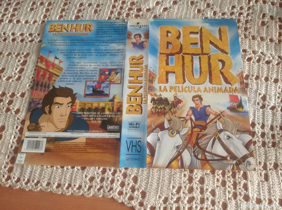 Cine: BEN-HUR - LA PELICULA ANIMADA - CARATULA VHS
