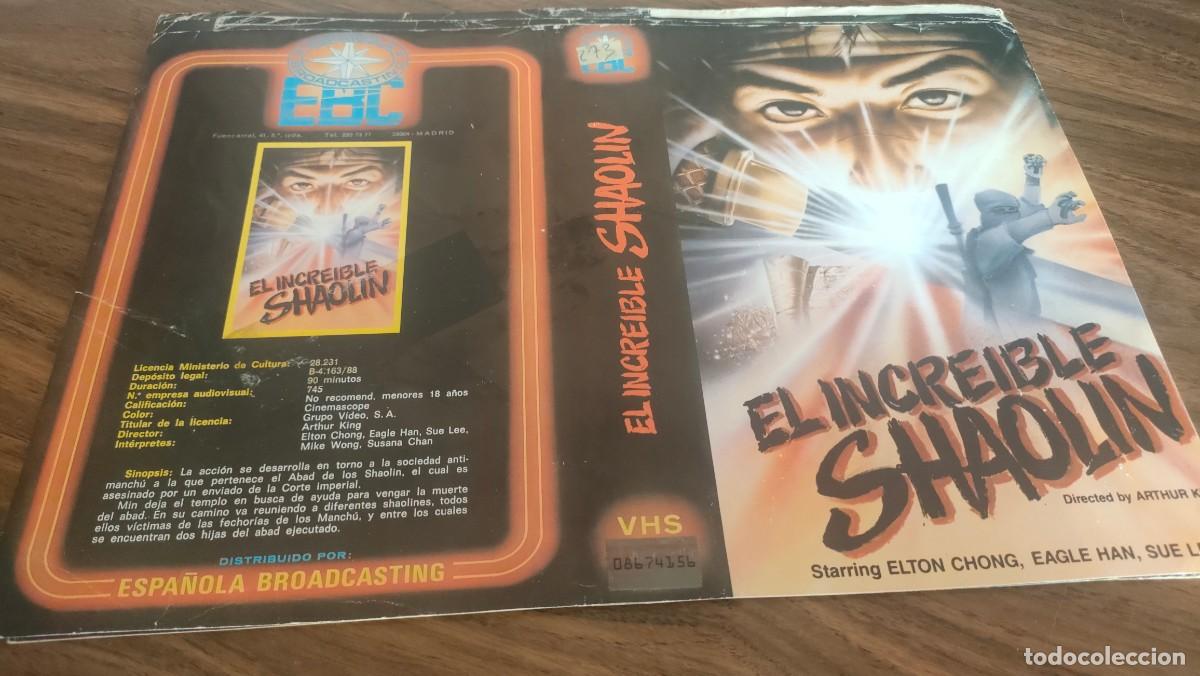 Cine: CARATULA BETA, VHS- EL INCREIBLE SHAOLIN, KUNG FU, MUY RARA, DIFICIL
