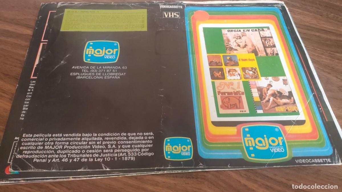 Cine: CARATULA BETA, VHS- ORGIA EN CASA, MAJOR, MUY RARA, DIFICIL