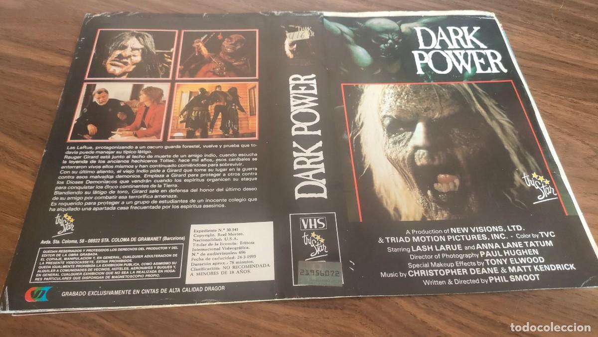 Cine: CARATULA BETA, VHS- DARK POWER, TERROR, DIFICIL