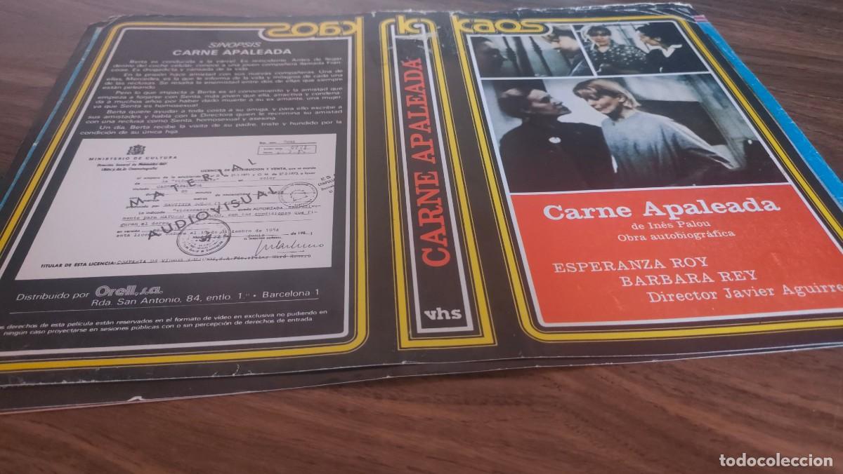 Cine: CARATULA BETA, VHS- CARNE APALEADA, BARBARA REY, ESPERANZA ROY, DIFICIL