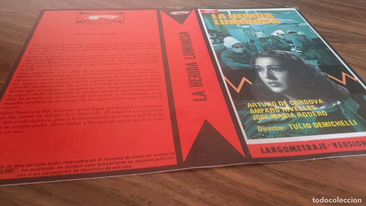 Cine: CARATULA BETA, VHS- LA HERIDA LUMINOSA, EURO FILMS, 1&ordf; EDICION