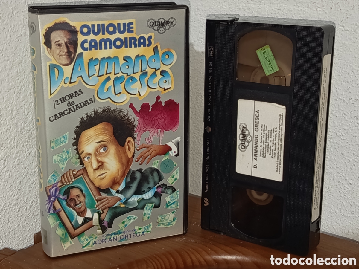 Cine: D. Armando gresca. Quique camoiras. Pel&iacute;cula VHS