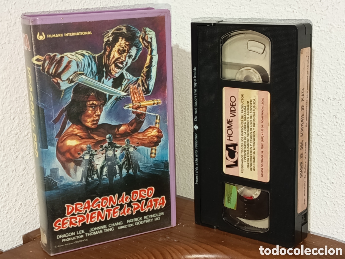 Cine: Drag&oacute;n de oro serpiente de plata. Pel&iacute;cula VHS