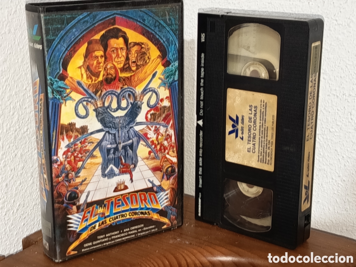 Cine: El tesoro de las cuatro coronas. Pel&iacute;cula VHS