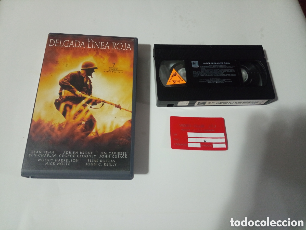 Cine: VHS LA DELGADA LINEA ROJA SEAN PENN