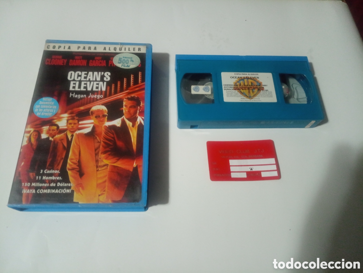 Cine: VHS OCEAN'S ELEVEN HAGAN JUEGO - GEORGE CLOONEY