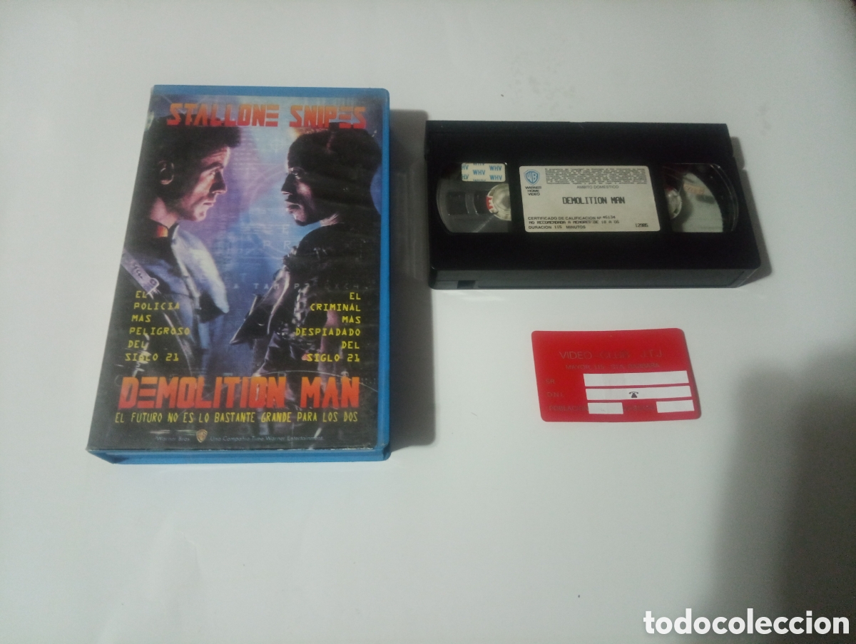 Cine: VHS DEMOLITION MAN DE SYLVESTER STALLONE