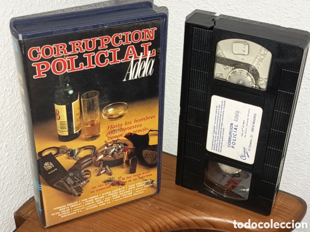 Cine: Corrupci&oacute;n policial Adela. Pel&iacute;cula VHS