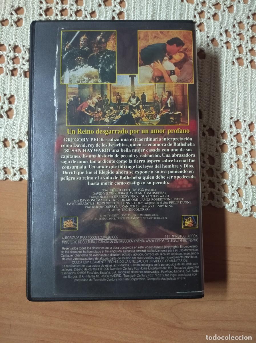 Cine: DAVID Y BATHSHEBA - VHS ABC - Foto 2