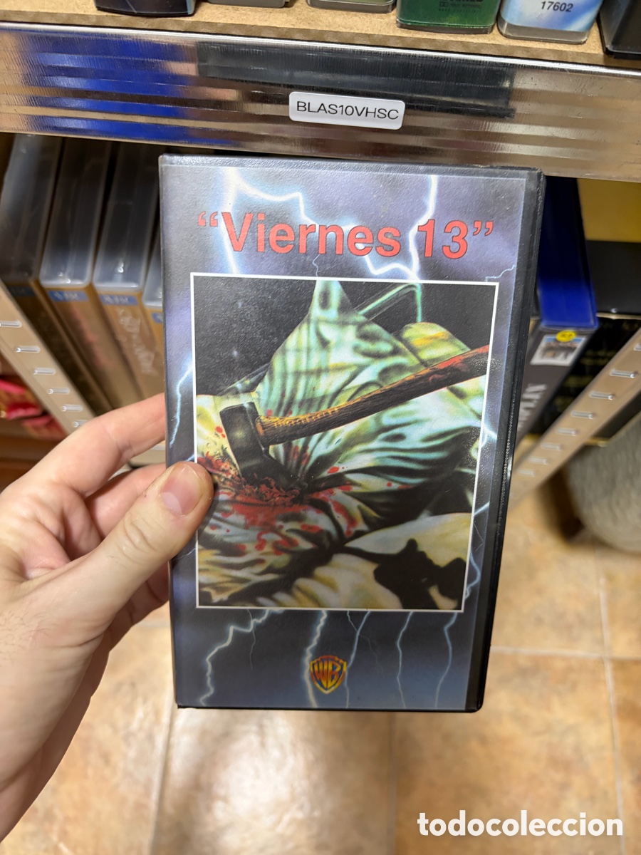 Cine: BLAS10VHSC pel&iacute;cula VHS viernes 13 warner bros