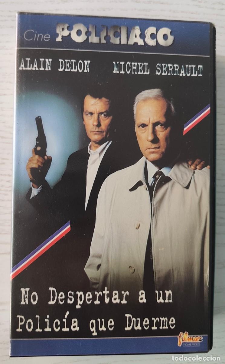 Cine: CINTA VHS: NO DESPERTAR A UN POLIC&Iacute;A QUE DUERME - DIR: JOSE PINHEIRO - Int: Alain Delon