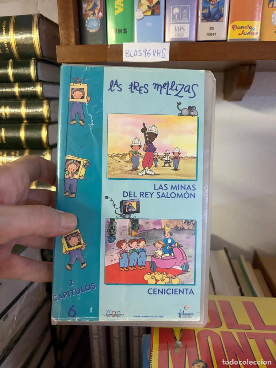Cine: BLAS96VHS PEL&Iacute;CULA VHS Las Tres Mellizas: Las Minas del Rey Salom&oacute;n / Cenicienta, Cromosoma / Filmax