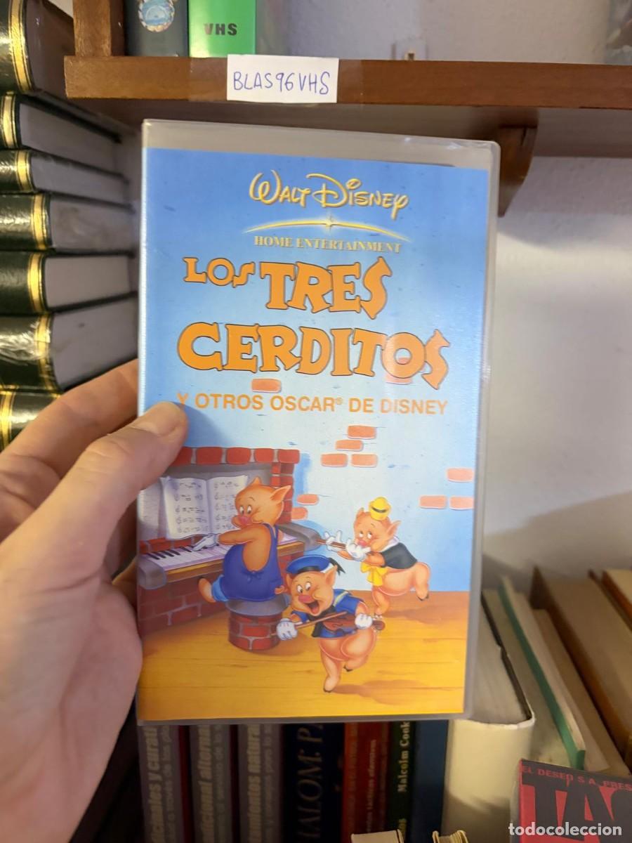 Cine: BLAS96VHS PEL&Iacute;CULA VHS Los Tres Cerditos y Otros Oscar de Disney, Walt Disney Home Entertainment