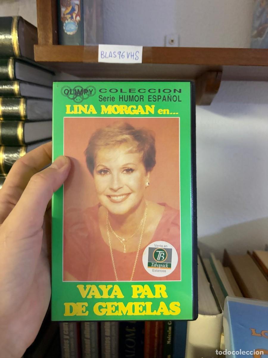 Cine: BLAS96VHS PEL&Iacute;CULA VHS Lina Morgan en... Vaya Par de Gemelas, Serie Humor Espa&ntilde;ol, Quimby Colecci&oacute;n