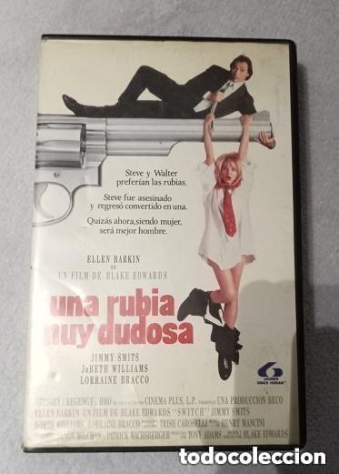Cine: VHS - SOLO CARATULA - UNA RUBIA MUY DUDOSA -VER FOTOS