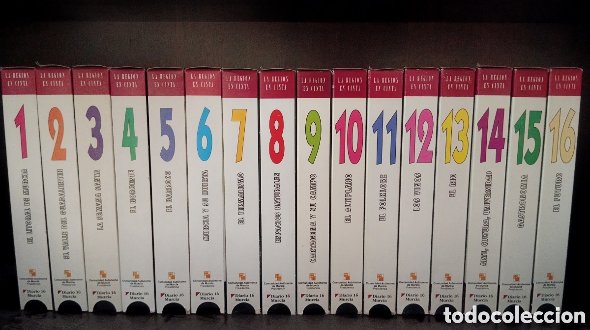 Cine: Colecci&oacute;n Completa VHS &rdquo;La Regi&oacute;n en Cinta&rdquo; (16 Vol&uacute;menes) - Diario 16 Murcia (1991)
