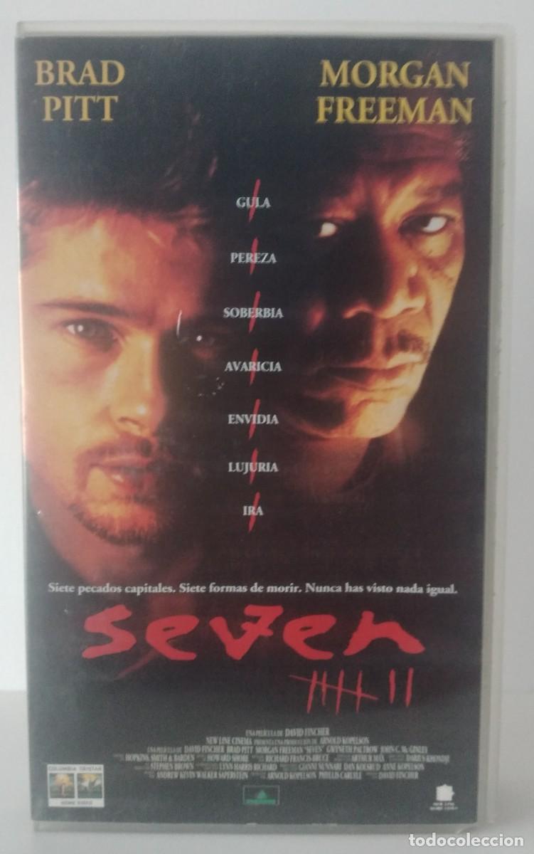 Cine: VHS: Seven -Brad Pitt; Morgan Freeman