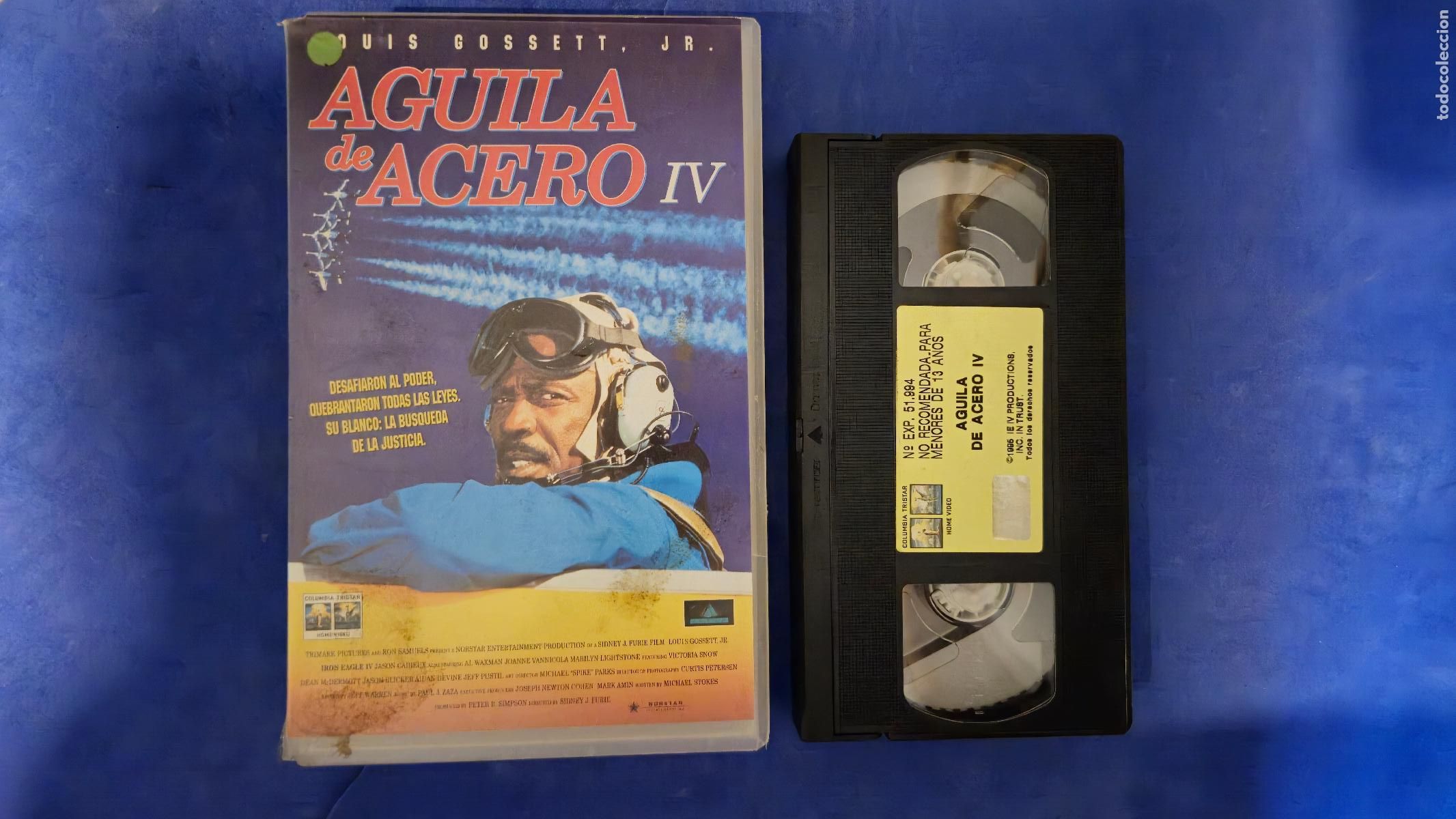 Cine: AGUILA DE ACERO IV VHS EDICION VIDEOCLUB CAJA GRANDE (HW3)
