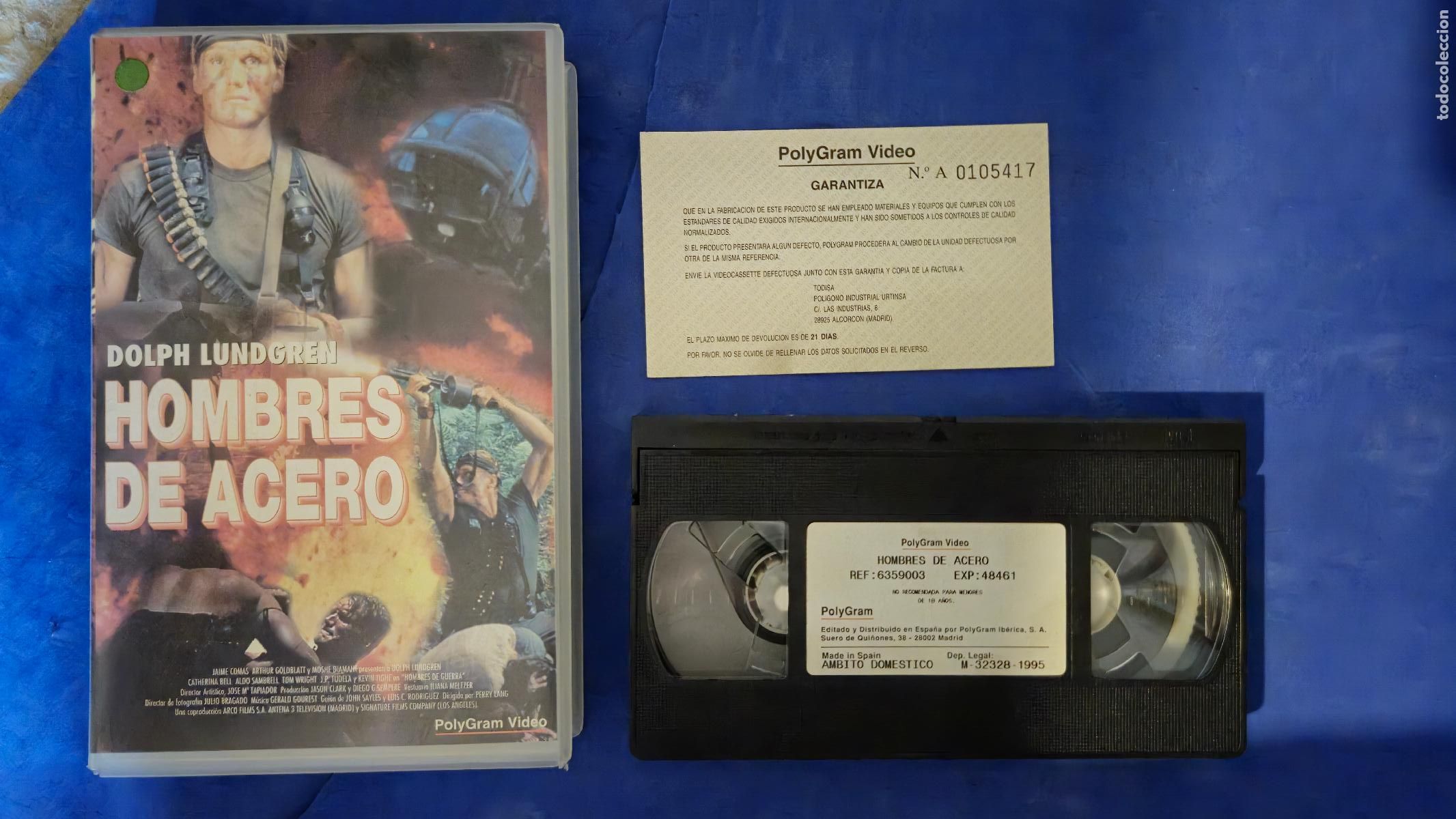 Cine: HOMBRES DE ACERO DOLPH LUNDGREN VHS (HW3)