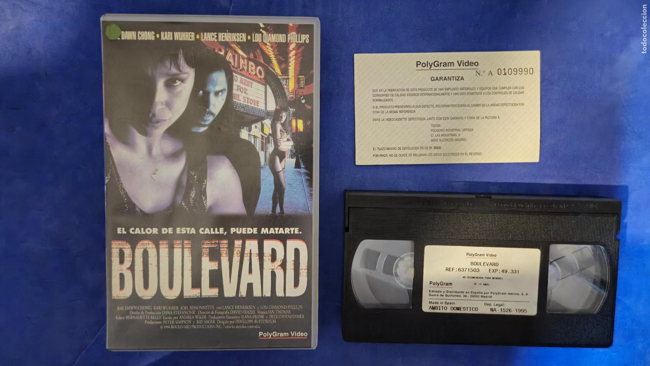 Cine: BOULEVARD VHS (HW3) PENELOPE BUITENHUIS