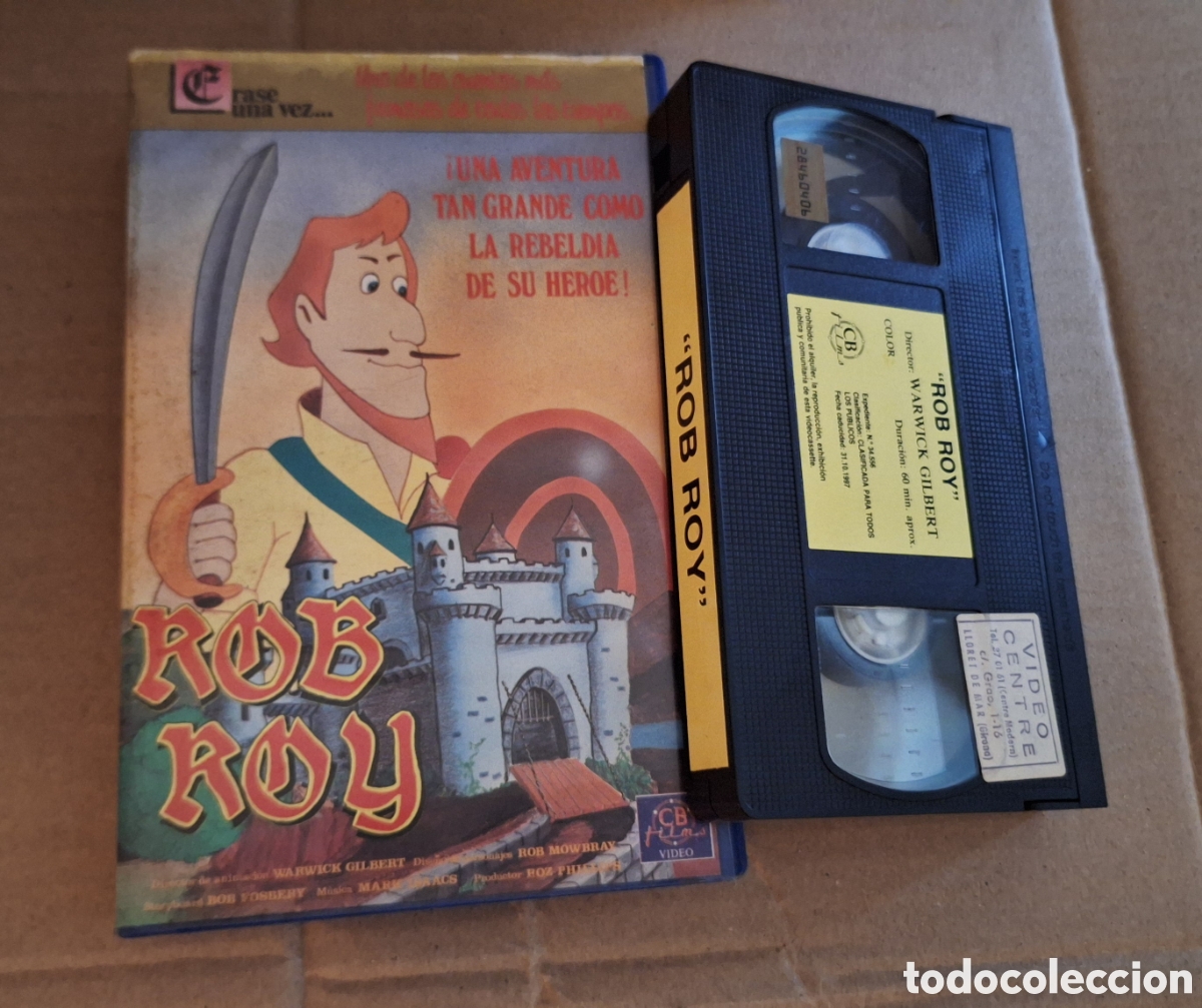 Cine: Rob Roy VHS Dibujos Animados