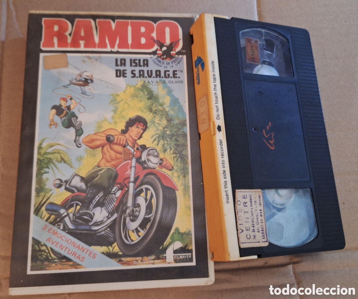 Cine: Rambo (La Isla de Savage) VHS Dibujos Animados