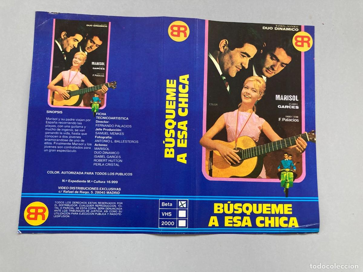 Cine: Car&aacute;tula video original / BUSQUEME A ESA CHICA