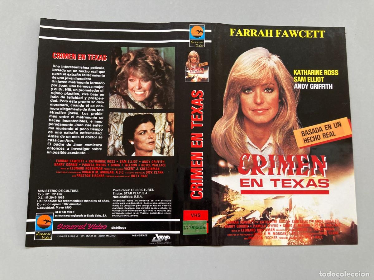 Cine: Car&aacute;tula video original / CRIMEN EN TEXAS