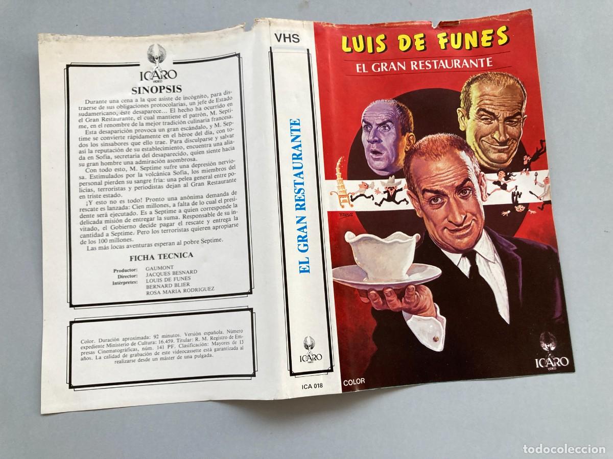 Cine: Car&aacute;tula video original / EL GRAN RESTAURANTE
