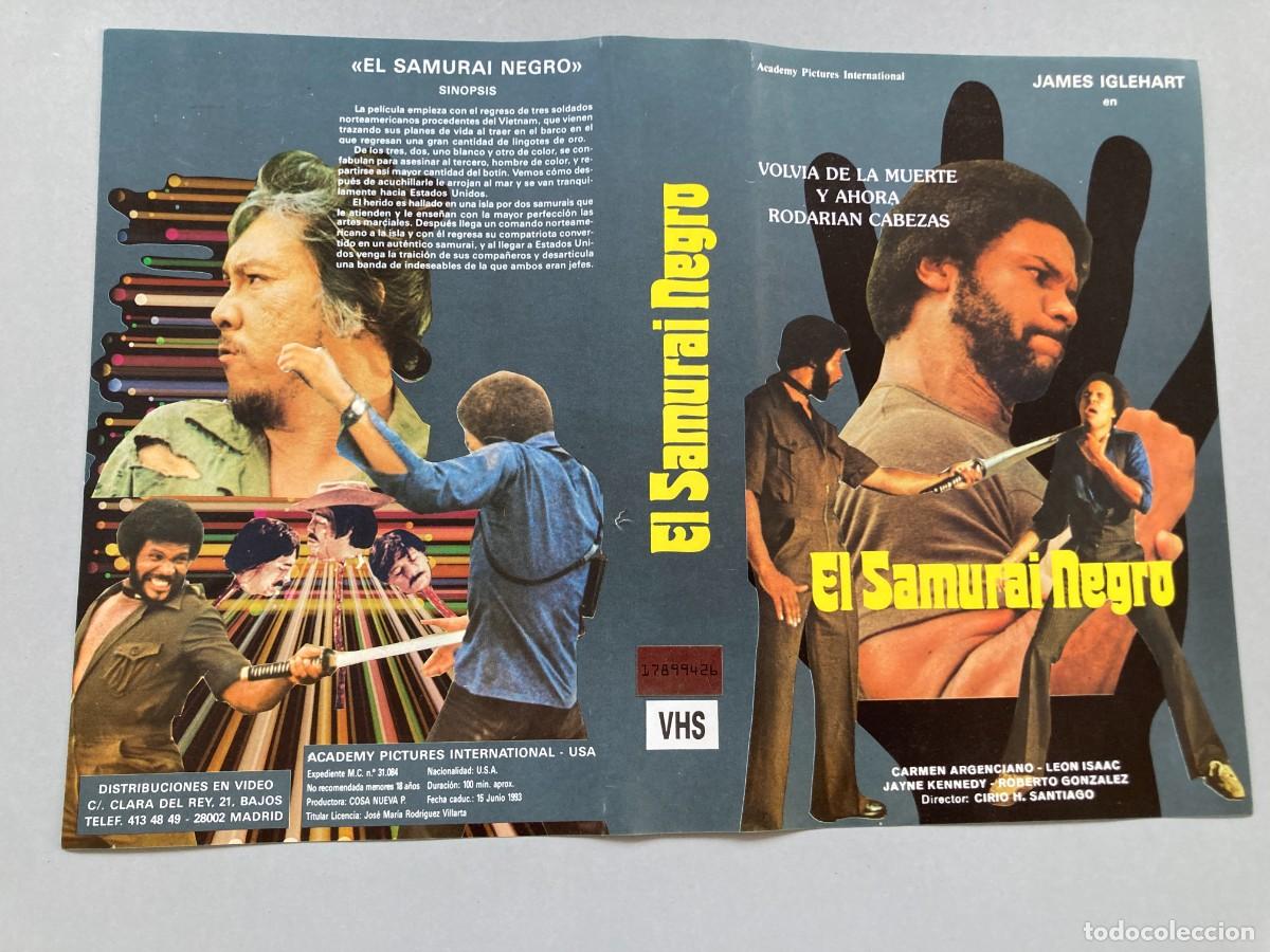 Cine: Car&aacute;tula video original / EL SAMURAI NEGRO