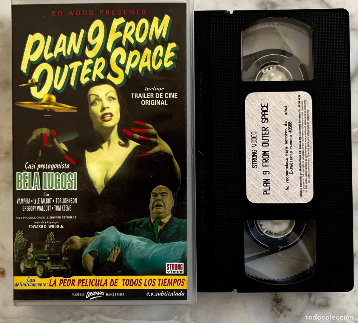 Cine: PLAN 9 FROM OUTER SPACE. BELA LUGOSI. VAMPIRA. EDWARD D. WOOD JR. TOR JOHNSON. VHS