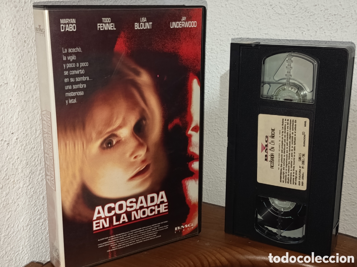 Cine: Acosada en la noche. Pel&iacute;cula VHS